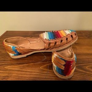Sbicca woven slip ons